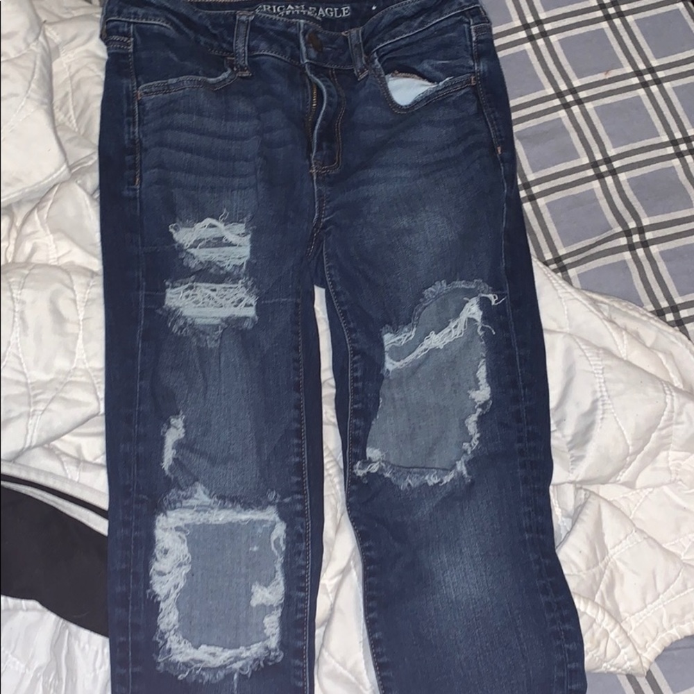 Ripped American eagle jeans